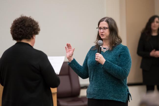 Jennifer McGuirk swearing in