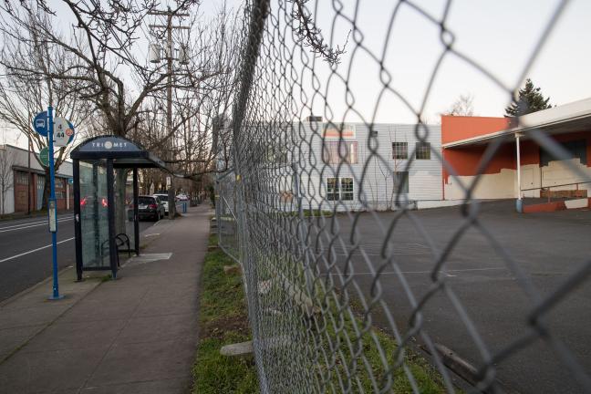 County-owned land on North Williams Avenue that's been donated to the City of Portland for housing. 