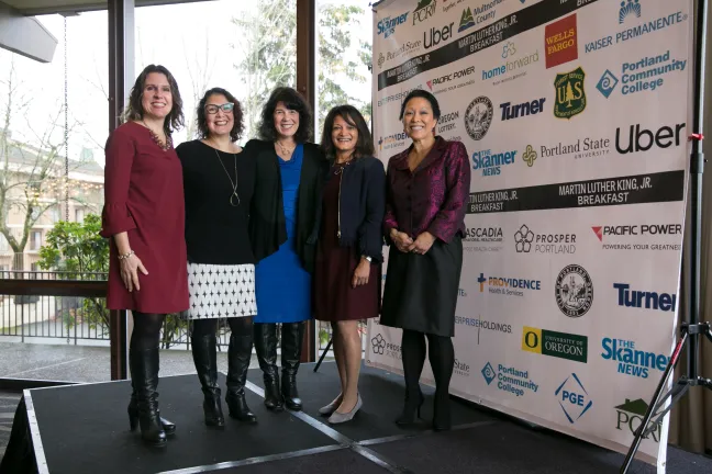 Multnomah County Board poses for photo