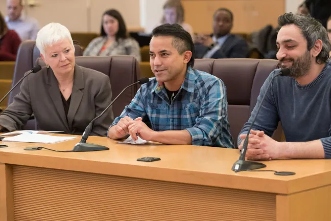 Ed Sablan, owner of the food cart PDX Six Seven One, joined a workgroup to recommend food cart pod regulations.