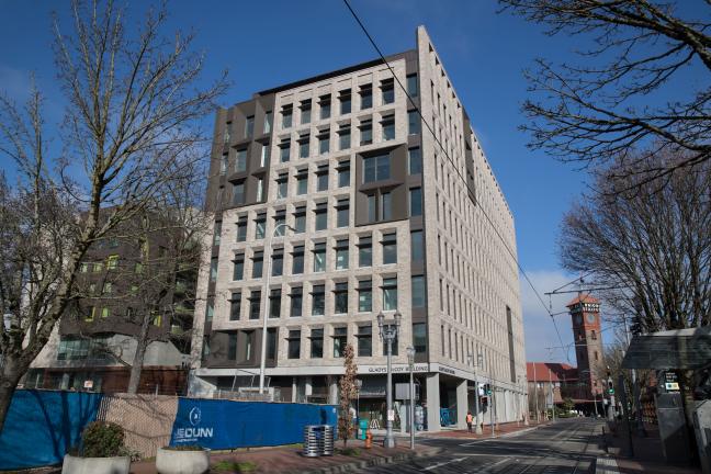 Gladys McCoy Health Department headquarters from Sixth.