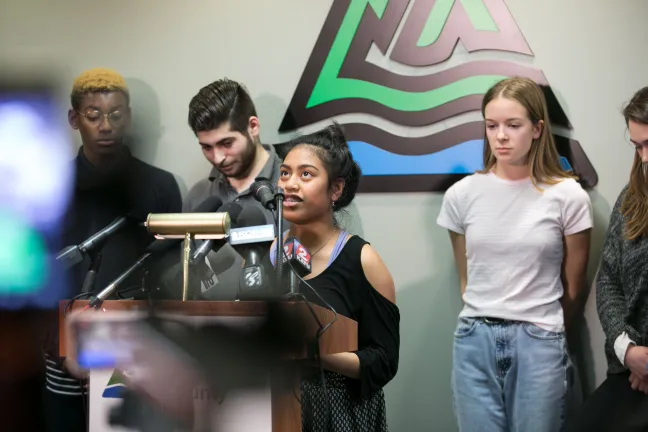 Miko Vergun is suing the federal government to force action on climate change.