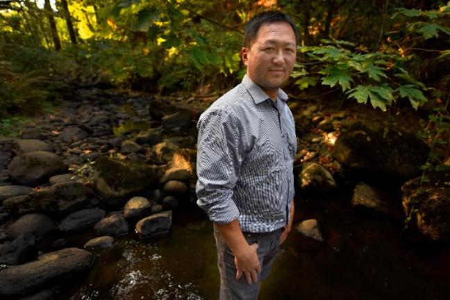 Roy Iwai of the County's Water Quality Program 