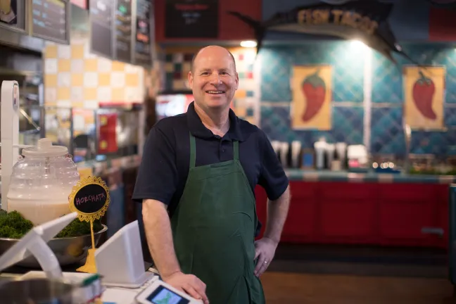 Andy Klein, owner of Pepino’s Mexican Grill, believes community is safer when offenders get support and treatment. 