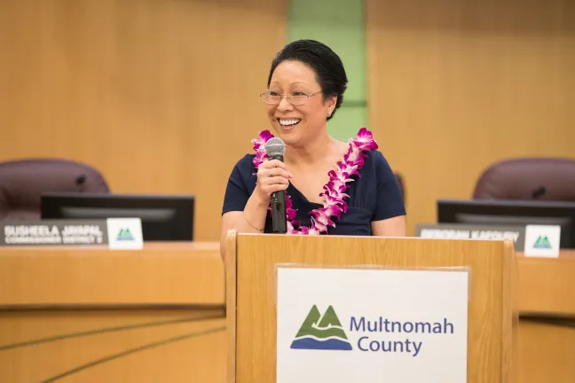 Commissioner Lori Stegmann is reconnecting with her Korean heritage at age 59. 