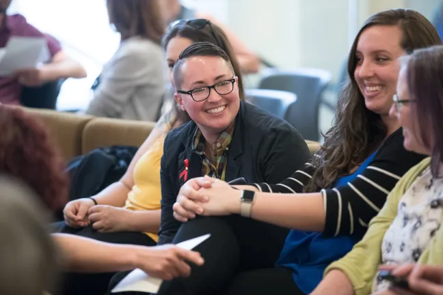  Jenny Greenberg of Multnomah County Human Services (center) won the The Superior Public Service to External Customers Award