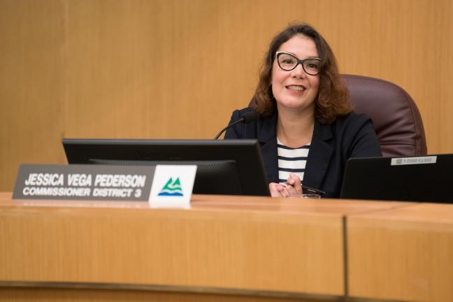 Commissioner Jessica Vega Pederson.