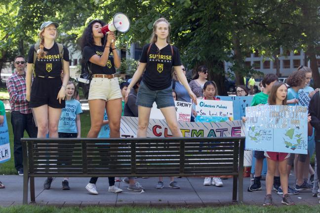 Youth at rally.