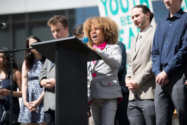 Levi Draheim, 11, lives on a threatened barrier reef in Florida and is the youngest plaintiff.