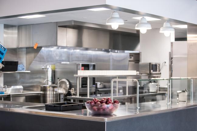 The professional-grade kitchen at the Laurelwood Center.