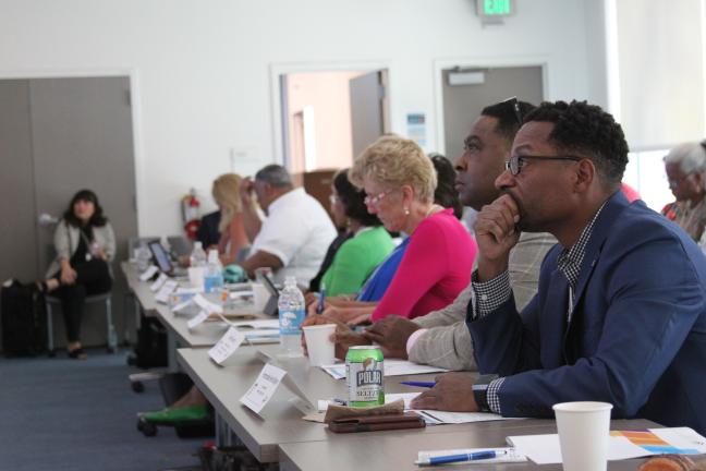 County leaders from across the nation listen to census discussion.