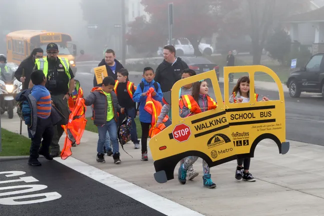 Safe Routes to School Sheriff escort