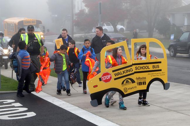 Safe Routes to School Sheriff escort