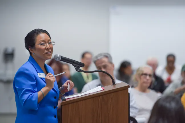 Commissioner Lori Stegman, who represents East County.