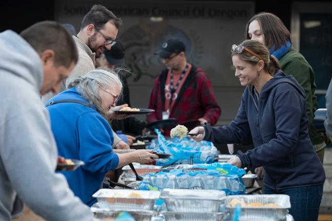At the 2019 Wy'east Eat & Greet on Oct. 11, 2019.