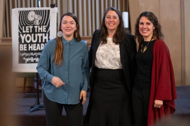 Kelsey Juliana, Courtney Johnson and Chair Deborah Kafoury