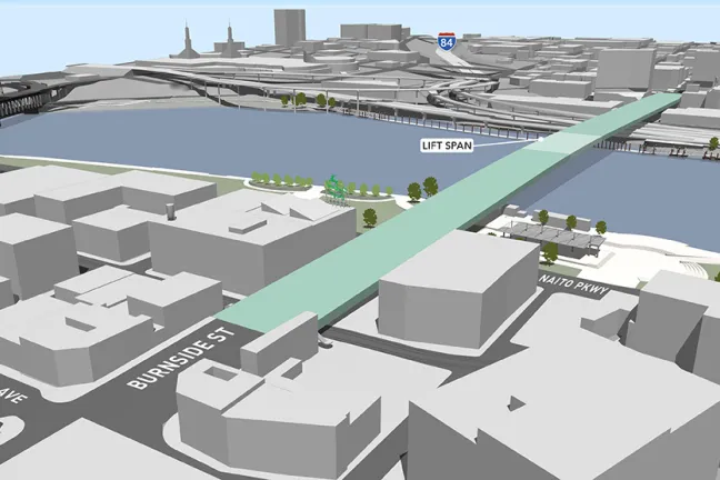 One alternative is a new movable bridge on the same alignment, but wider over the river.