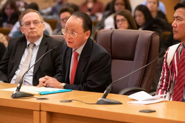 Lee Po Cha, executive director of IRCO, spoke of the contributions refugees make when they settle in Oregon.