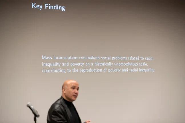 Bruce Western, a professor of Sociology and Social Justice at Bryce University and Co-Director of the Justice Lab at Columbia University, shared several striking statistics about incarceration and supervision in the United States.