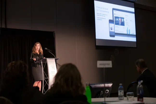 Eva Guidarini, Facebook’s U.S. government and politics outreach manager.