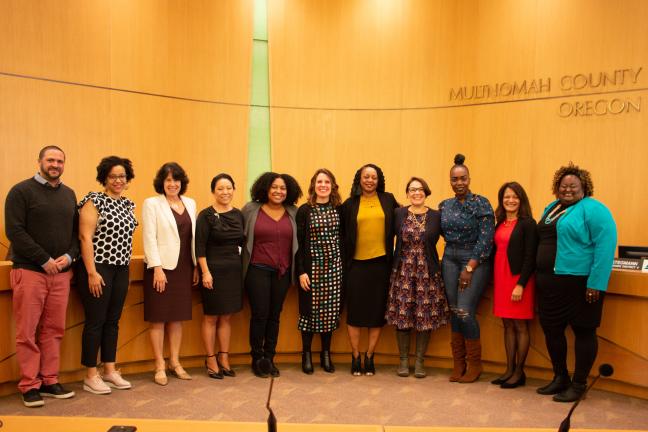 Board celebrates Black History and Future month with businesswomen.