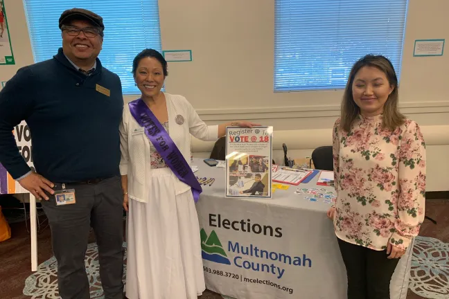 County Elections staff joined the celebration.