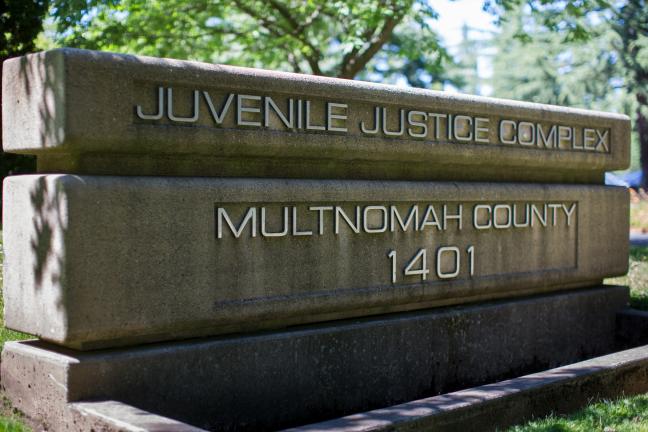 Photo of exterior of Juvenile Services Division in Northeast Portland.