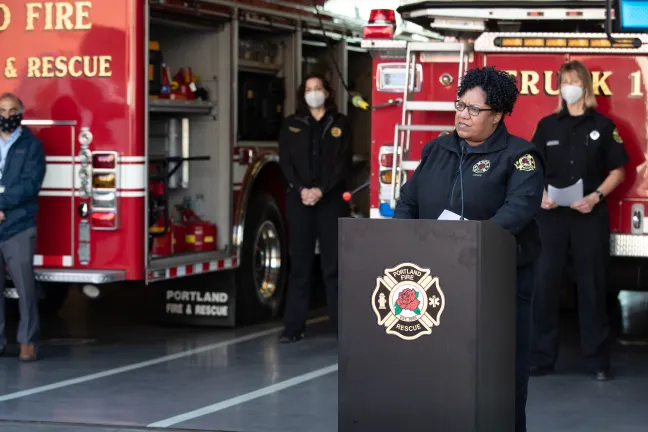 Portland Fire Chief Sara Boone