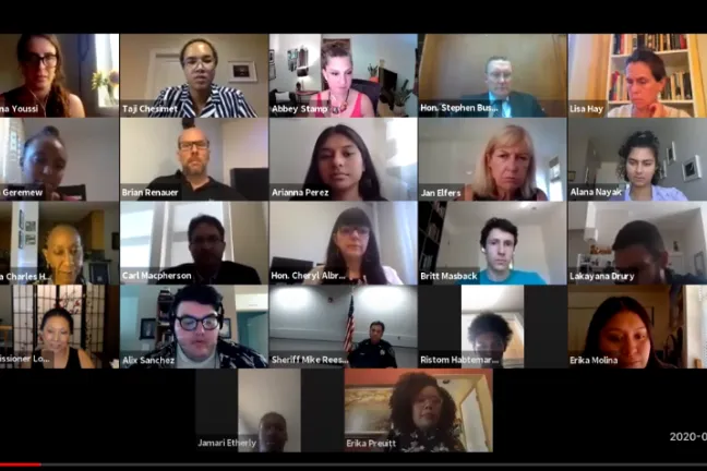 Youth share powerful presentations, offer solutions to virtual room of criminal justice policymakers