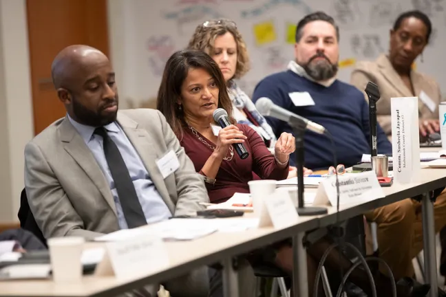 Multnomah County Commissioner Susheela Jayapal speaking at 2020 What Works in Public Safety Conference.