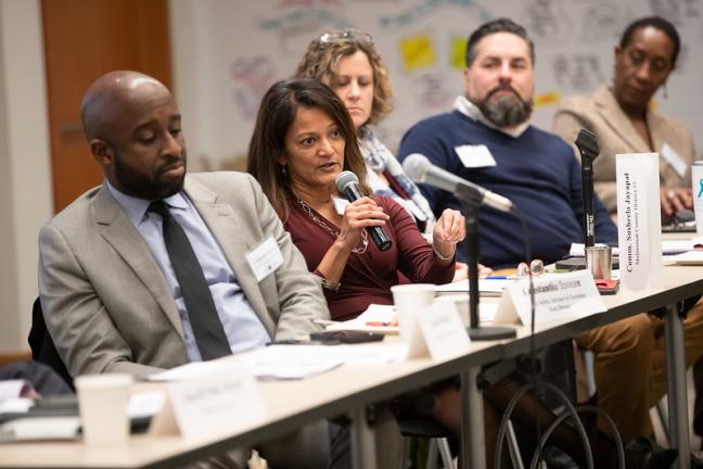 Multnomah County Commissioner Susheela Jayapal speaking at 2020 What Works in Public Safety Conference.