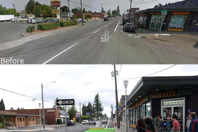 REACH, Environmental Health propose greater investment in changes like those made here, at 102nd and Halsey.
