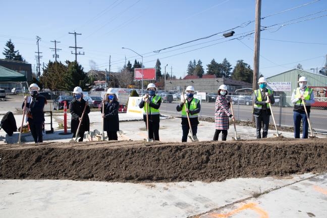 Groundbreaking at Las Adelitas in Cully