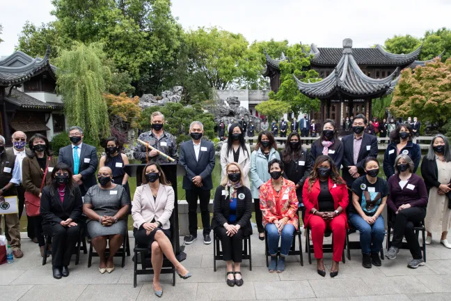 Líderes del área se manifiestan contra incidentes de discriminación hacia los asiático-estadounidenses