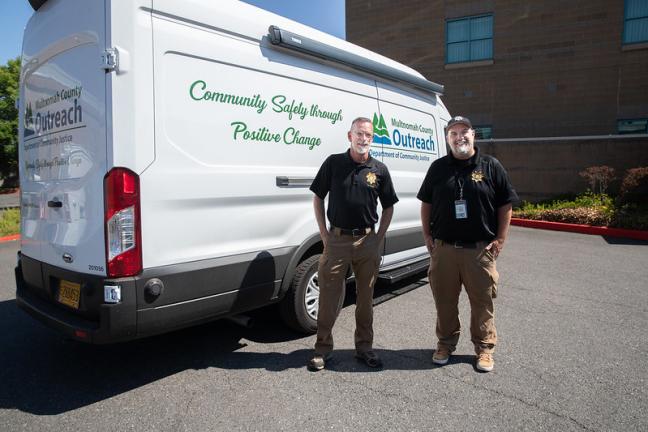 Mental Health Unit officers Joe Wenhold and John McVay.