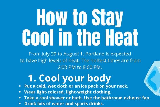 How to stay cool during the late July heatwave, 2021