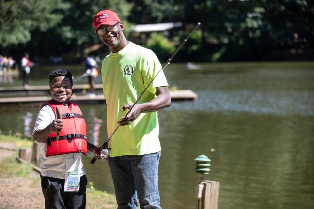 Will Warren (right) is President and Chief Executive Officer of I’m Hooked, a nonprofit organization dedicated to creating and organizing activities that connect youth to nature and “enrich young lives with skills that can be used over a lifetime."”