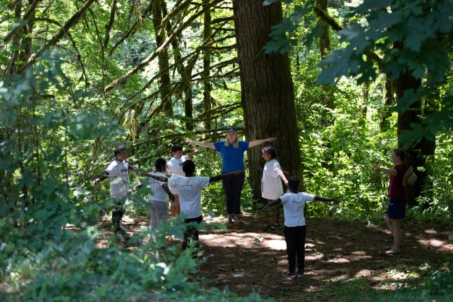 Youth also practiced breathing and meditation techniques at a health and wellness station. The event concluded with a career exploration session.