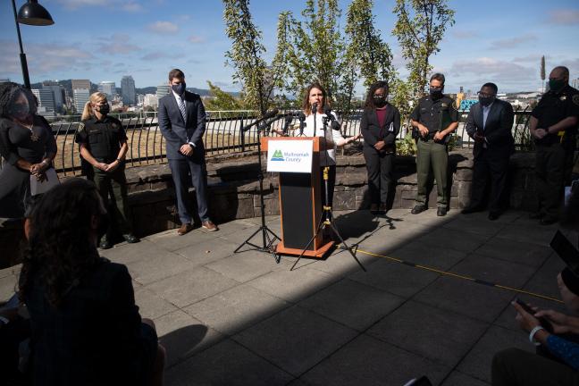 Multnomah County leaders announce "all hands on deck" to fight gun violence