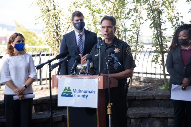 Over the last year, Multnomah County Sheriff Mike Reese has laid the foundation for a stronger collaboration between the Gresham Police Department(link is external), Department of Community Justice, the City of Portland’s Office of Violence Prevention,(li