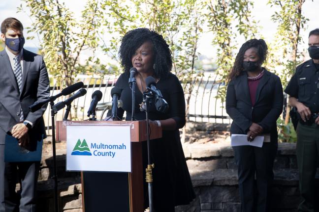 Multnomah County Department of Community Justice Director Erika Preuitt.