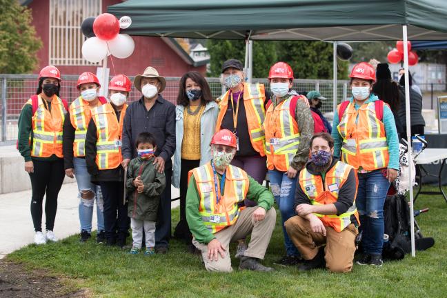 Sunday’s celebration, themed “Fire + Water,” included representatives from the Cully Association of Neighbors, Habitat for Humanity, Latino Network, the Immigrant & Refugee Community Organization, the Somali American Council of Oregon and more.