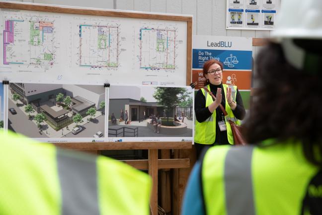 Behavioral Health Resource Center construction tour, October, 2021