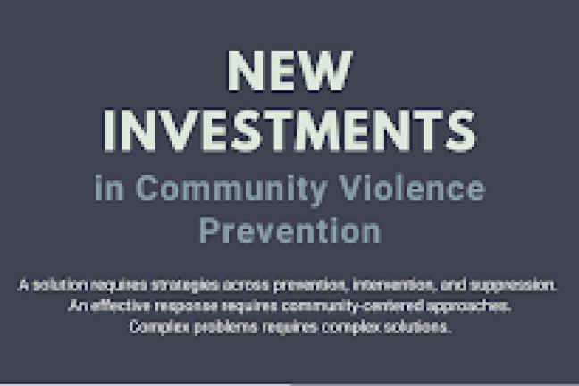 Community violence investments