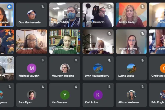 Virtual meeting with Division of Assessment, Recording and Taxation staff and Commissioner Jayapal 