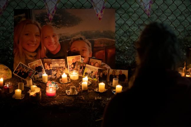 Harold Major died Nov. 7, 2020; his sister Crystal lit candles at the intersection where he died