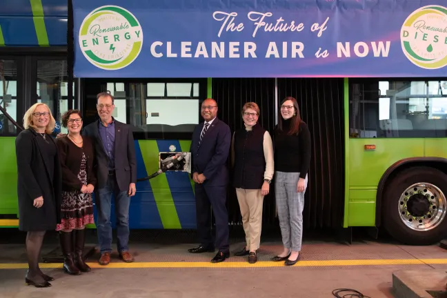 TriMet renewable energy press conference speakers 