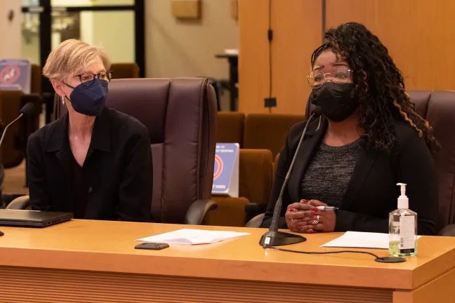 Health Department Director Ebony Clarke says M110 funding proposal centers voice of people with lived experience, applauds county's Office of Consumer Engagement.