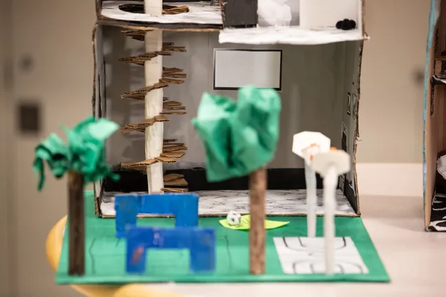 “They came up with the green houses, the spiral staircases, and different accommodations," said Eduardo Esparza, an MESD transition specialists. If anything, I learned a lot from them on this project.”