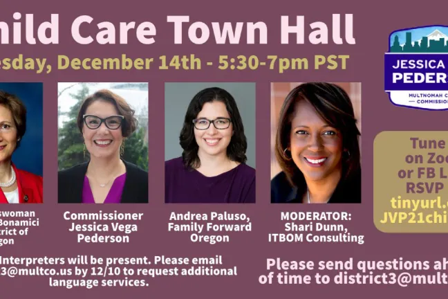 Flyer on upcoming Town Hall on Houselessness.